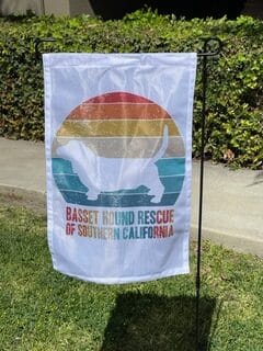 Vintage Basset Garden Flag