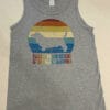 Gray vintage basset tank