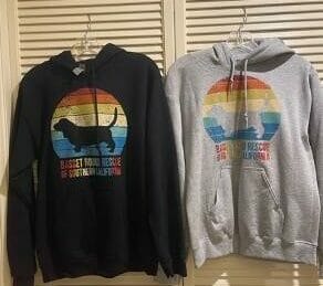 vintage basset hoodies